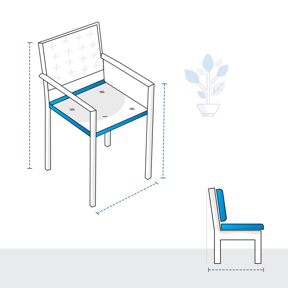 Stackable Outdoor Armchair Custom Covers