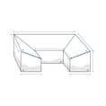 U Shape Slanted Outdoor Custom Covers