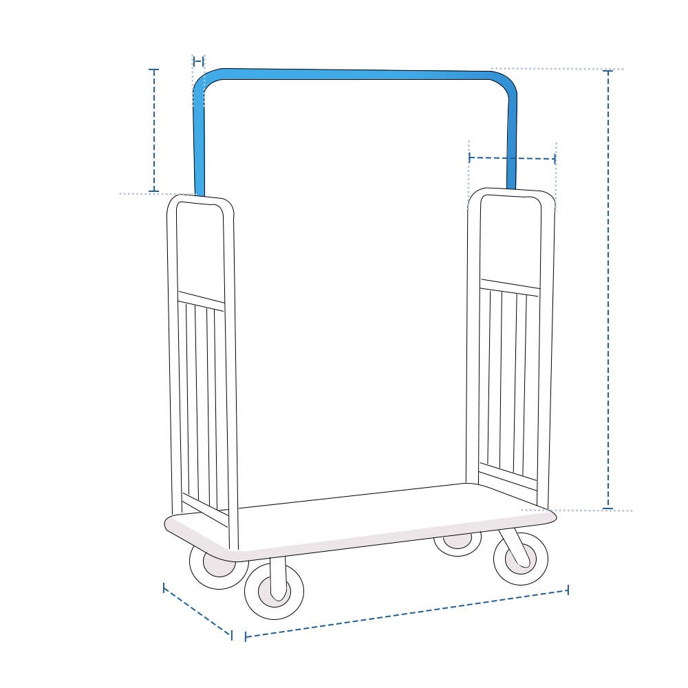 Standard Luggage Cart Custom Covers