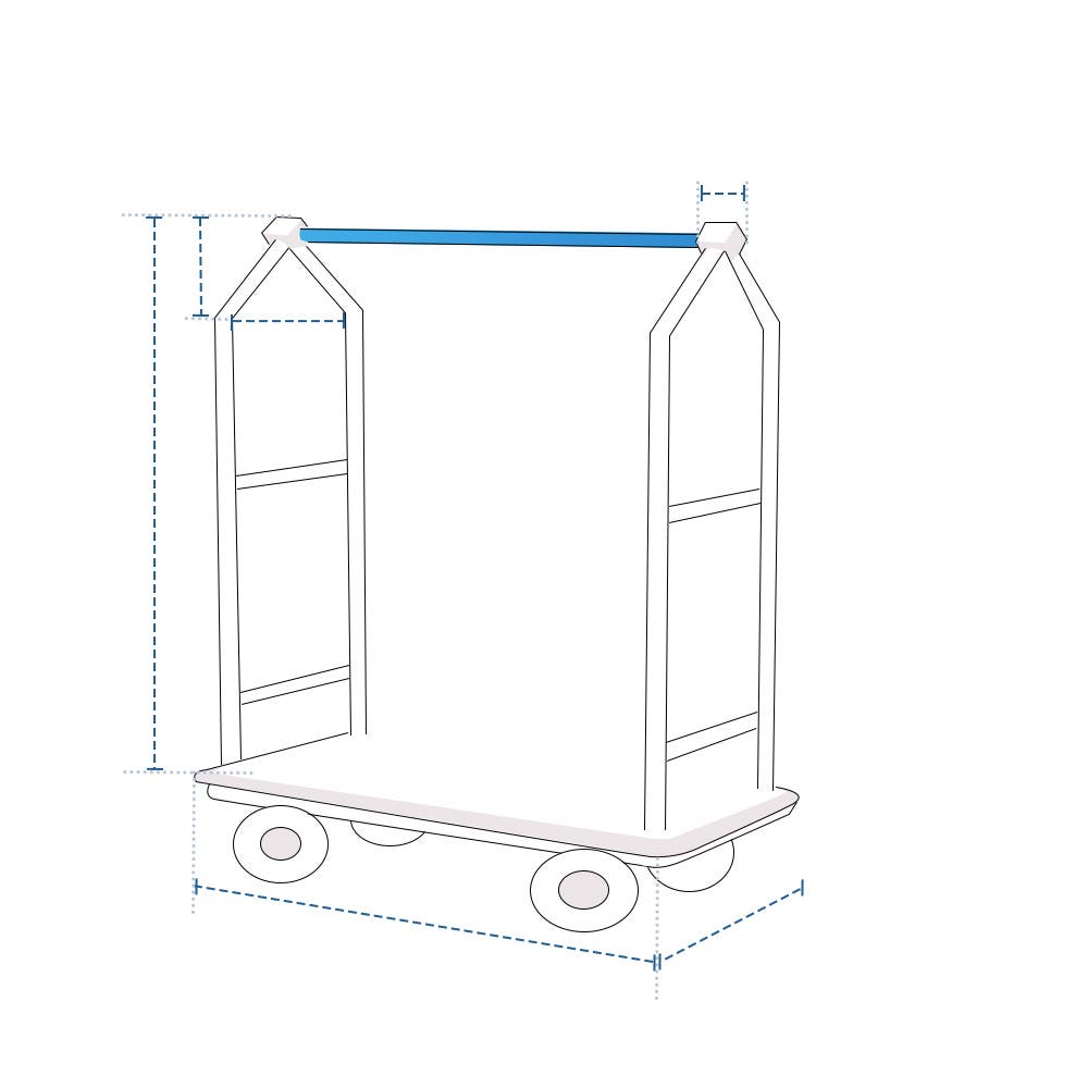 High-Rise Bellman's Cart Custom Covers