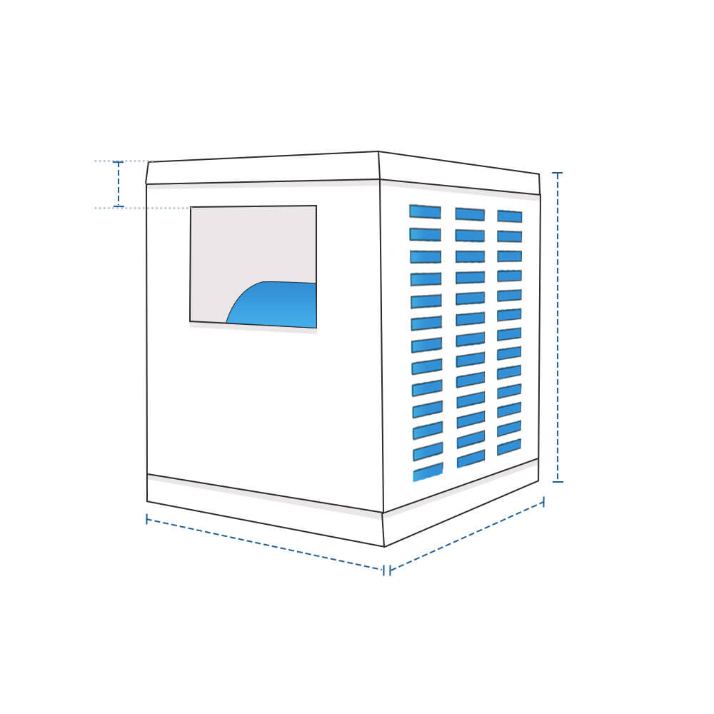 Custom Swamp Cooler Covers - Side Discharge