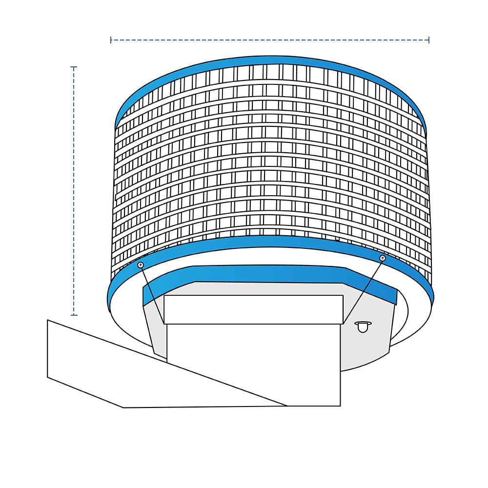 Custom Swamp Cooler Covers - Down Discharge - Round
