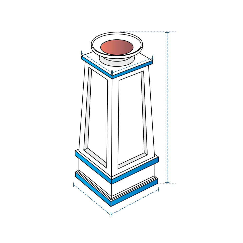 Pedestal Fire Column Custom Covers