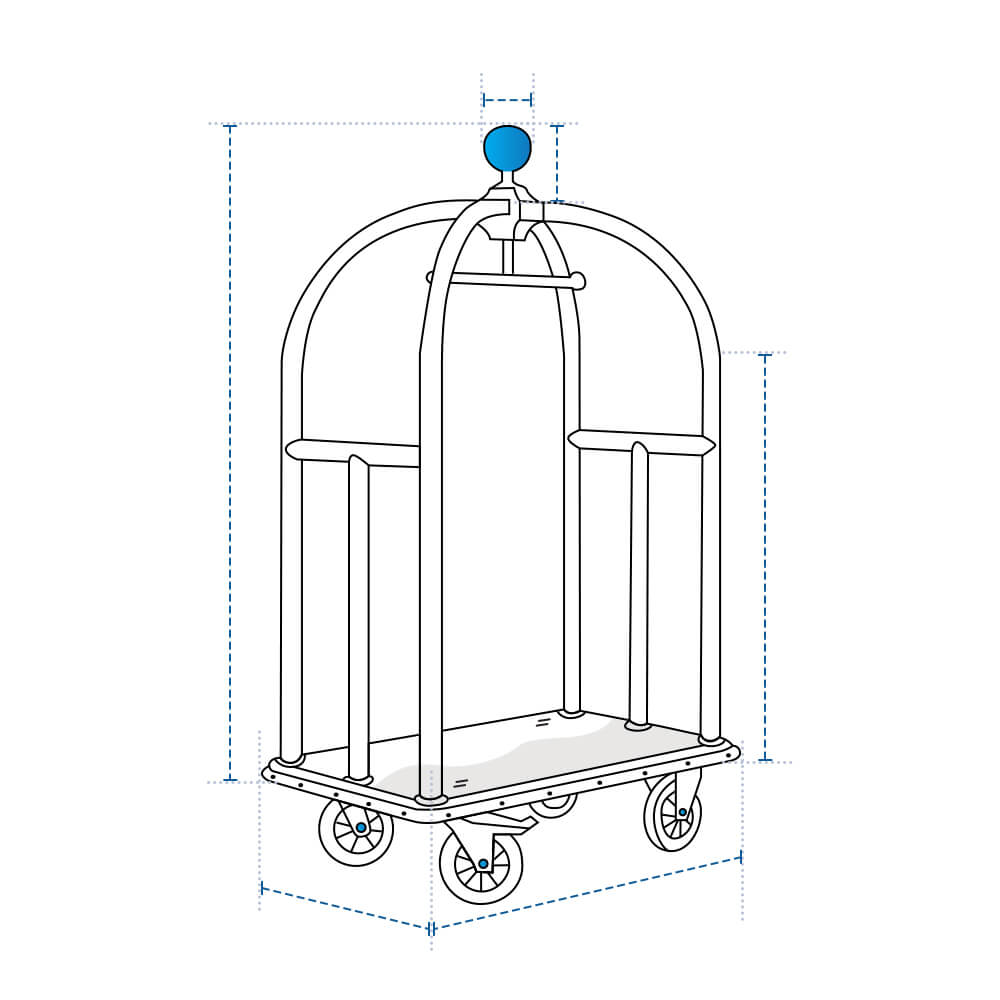 Hotel Luggage Cart Custom Covers