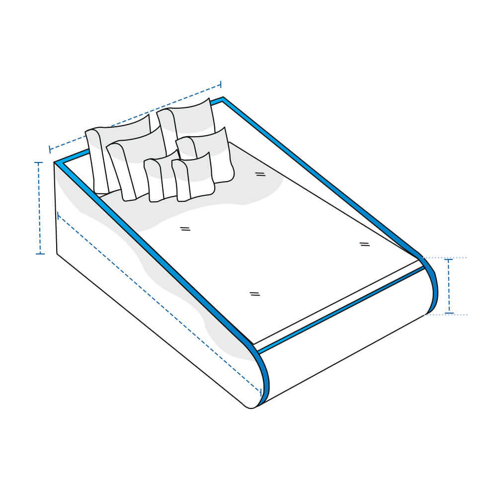 Rectangular Outdoor Lounger Daybed Custom Covers