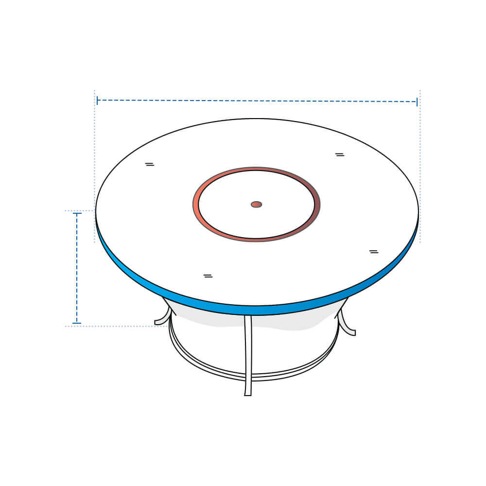 Circular Fire Pit Custom Covers
