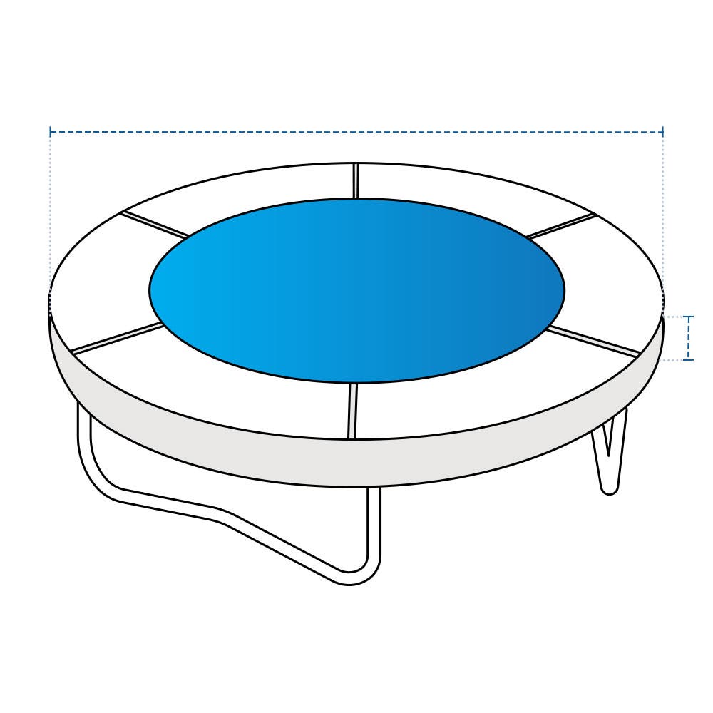 Custom Round Trampoline Cover - Product image