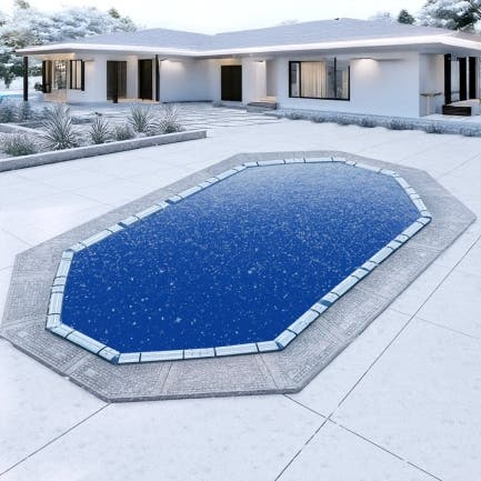 Grecian Winter Pool Cover