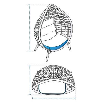 Wicker Egg Chair Custom Covers