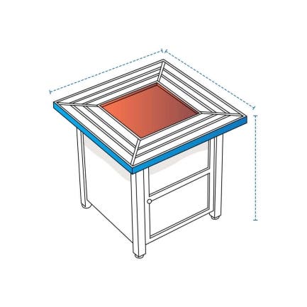 Square Fire Column Custom Covers