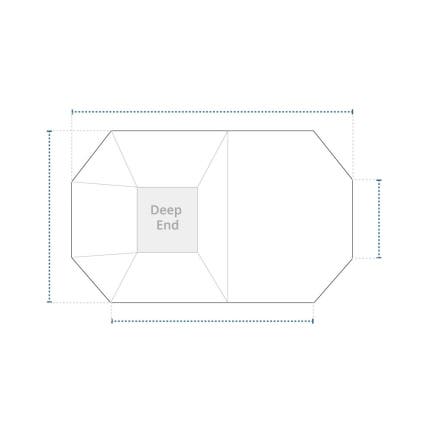 Grecian Pool Cover - No Steps