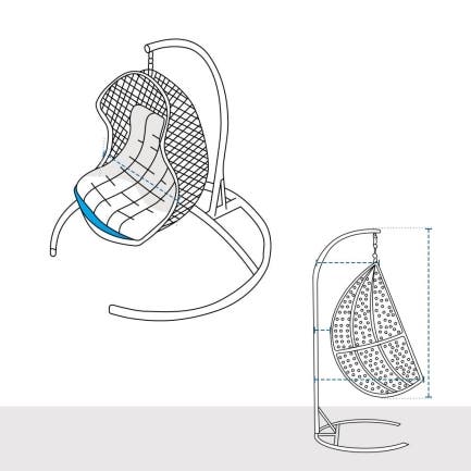 Hanging Basket Chair Custom Covers