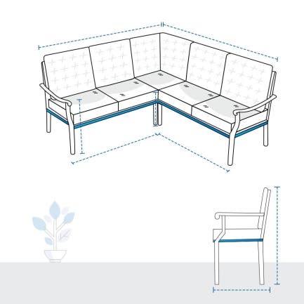 L Shape Couch Custom Covers - Design 8