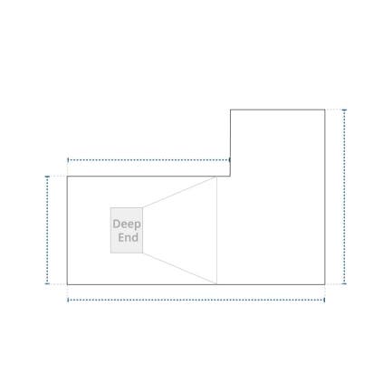 Leaf Net Pool Cover - L Shape