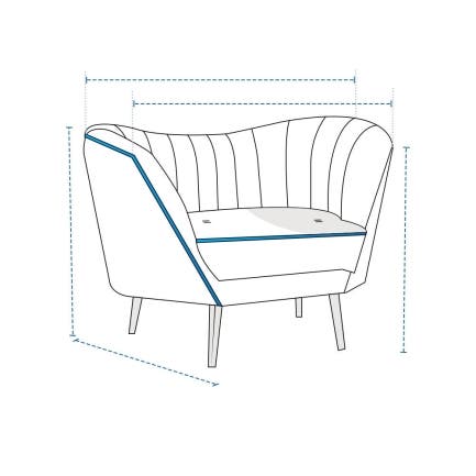 Modular Club Wingback Chair Custom Covers