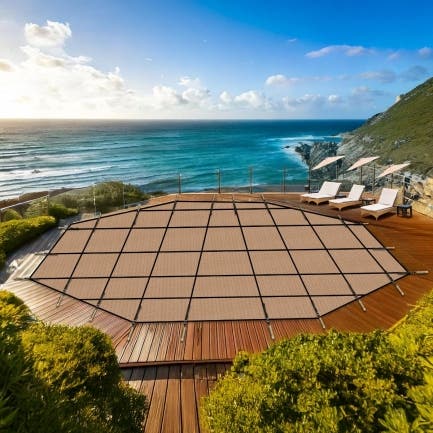 Octagon Pool Covers - No Steps