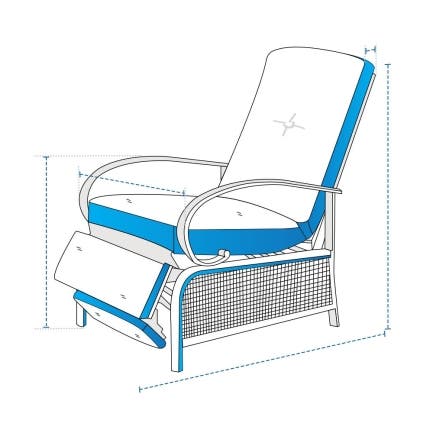 Wicker Recliner Custom Covers