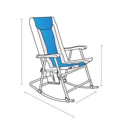 Foldable Rocking Chair Custom Covers