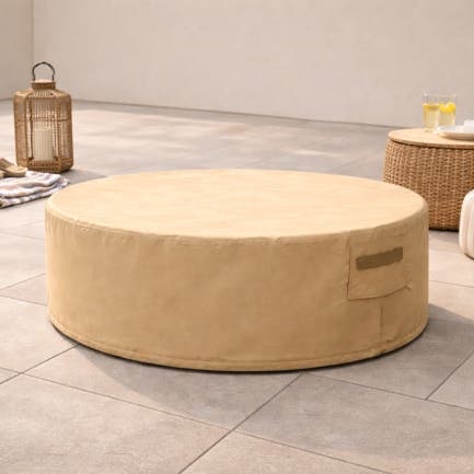 Wide Rim Round Fire Pit Custom Covers