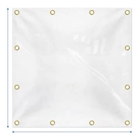 Fire Retardant Clear Vinyl Tarpaulin - Product image